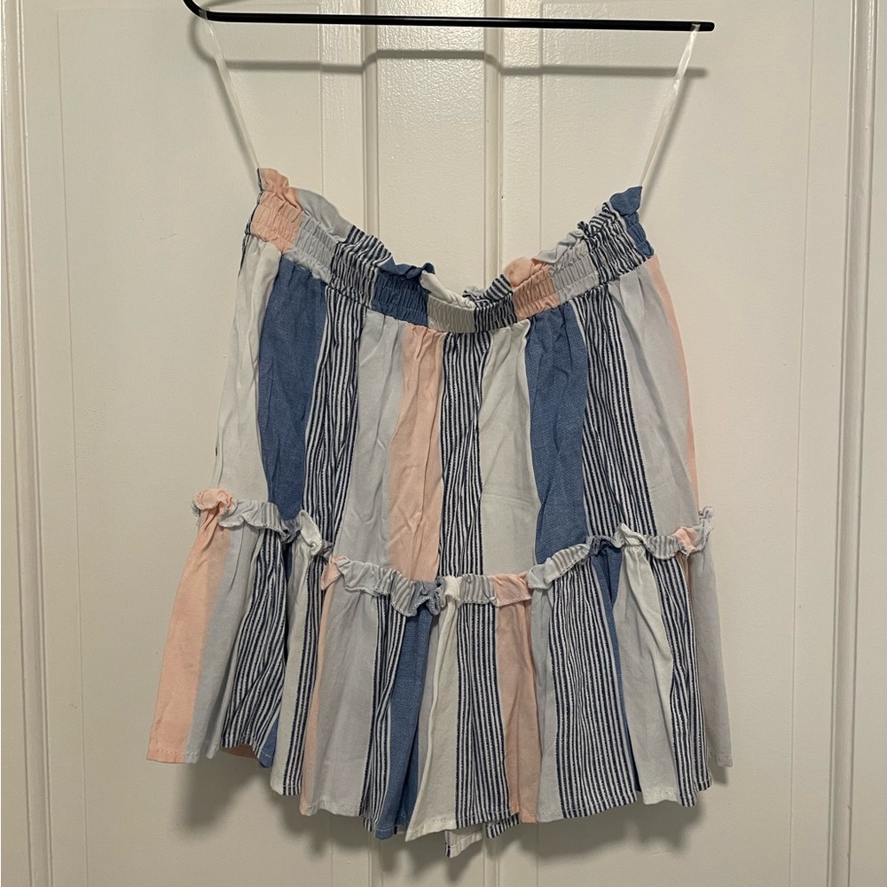 Medium Ocean Drive Striped Mini Skirt